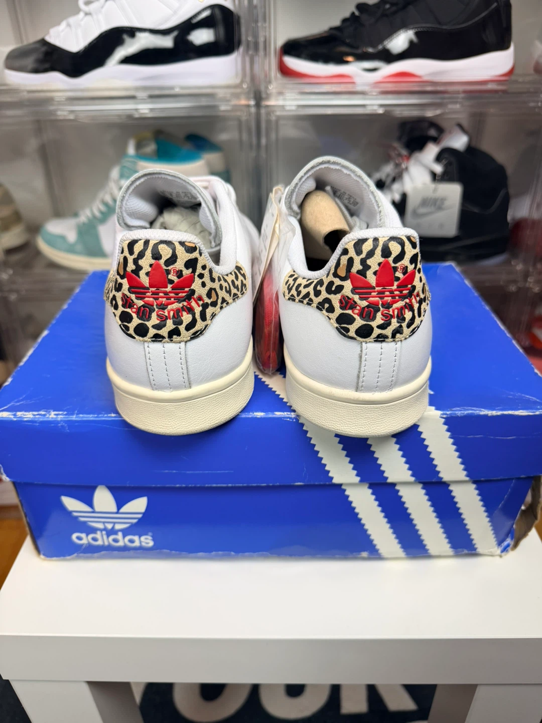 Adidas Stan Smith W White/Leopard - Women's Size 10.5 Men Size 9 - photo 4