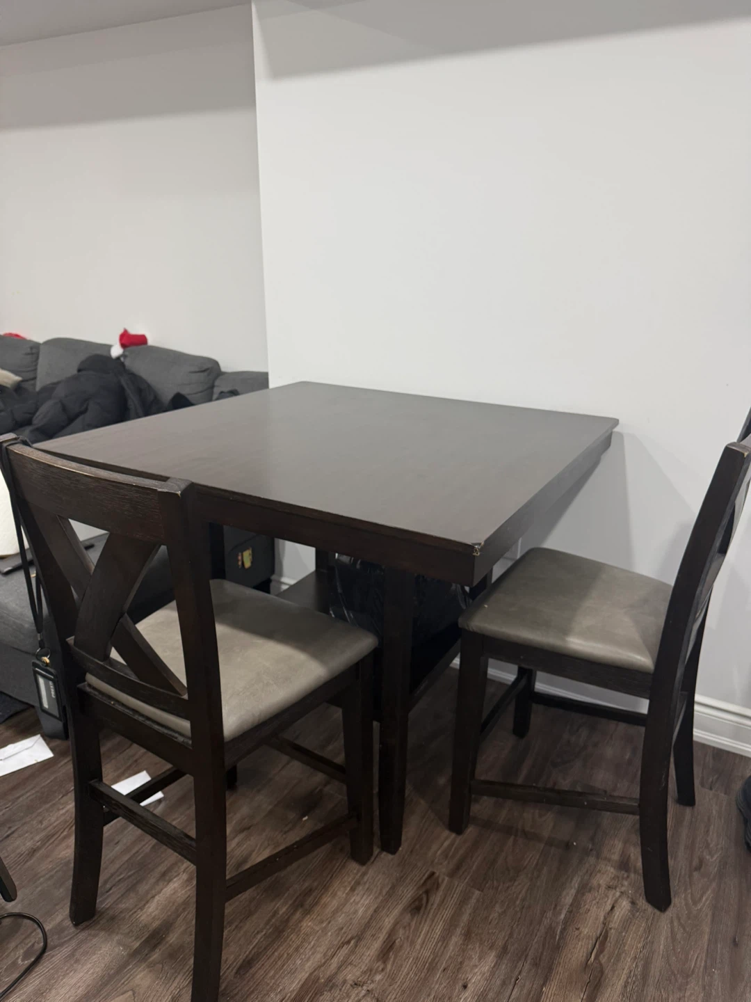 Dining Table with 2 Chairs - Dark Brown
