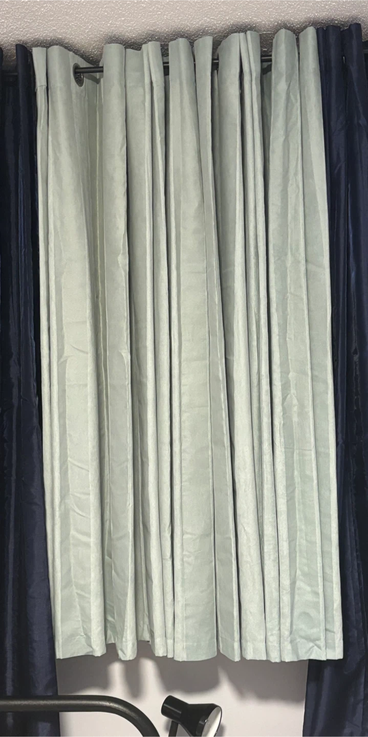 3 Panel Light Sage Curtains