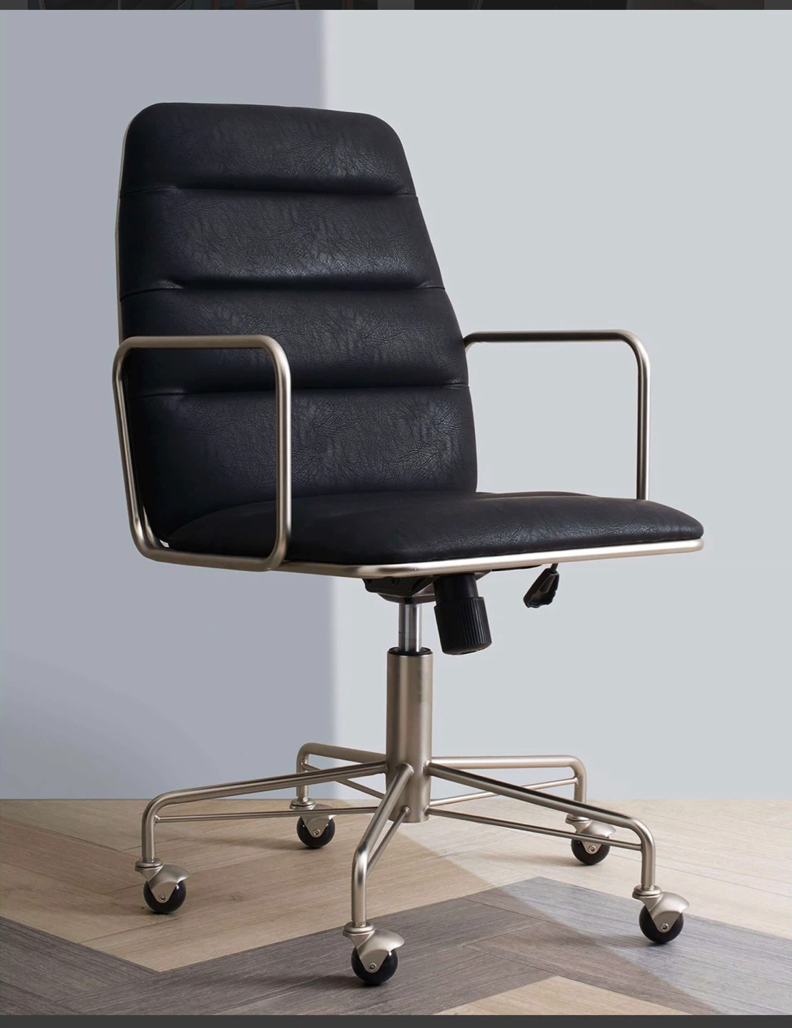 Cb2 Black Executive Office Chair - photo 3