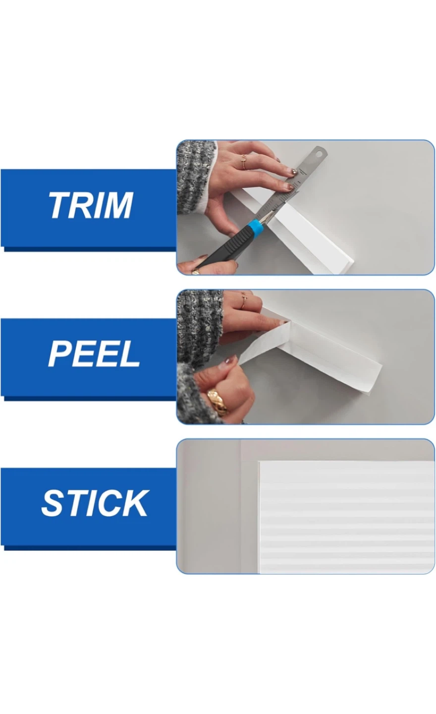 6 pack White Cordless Pleated Shade 36" x 72" - photo 5