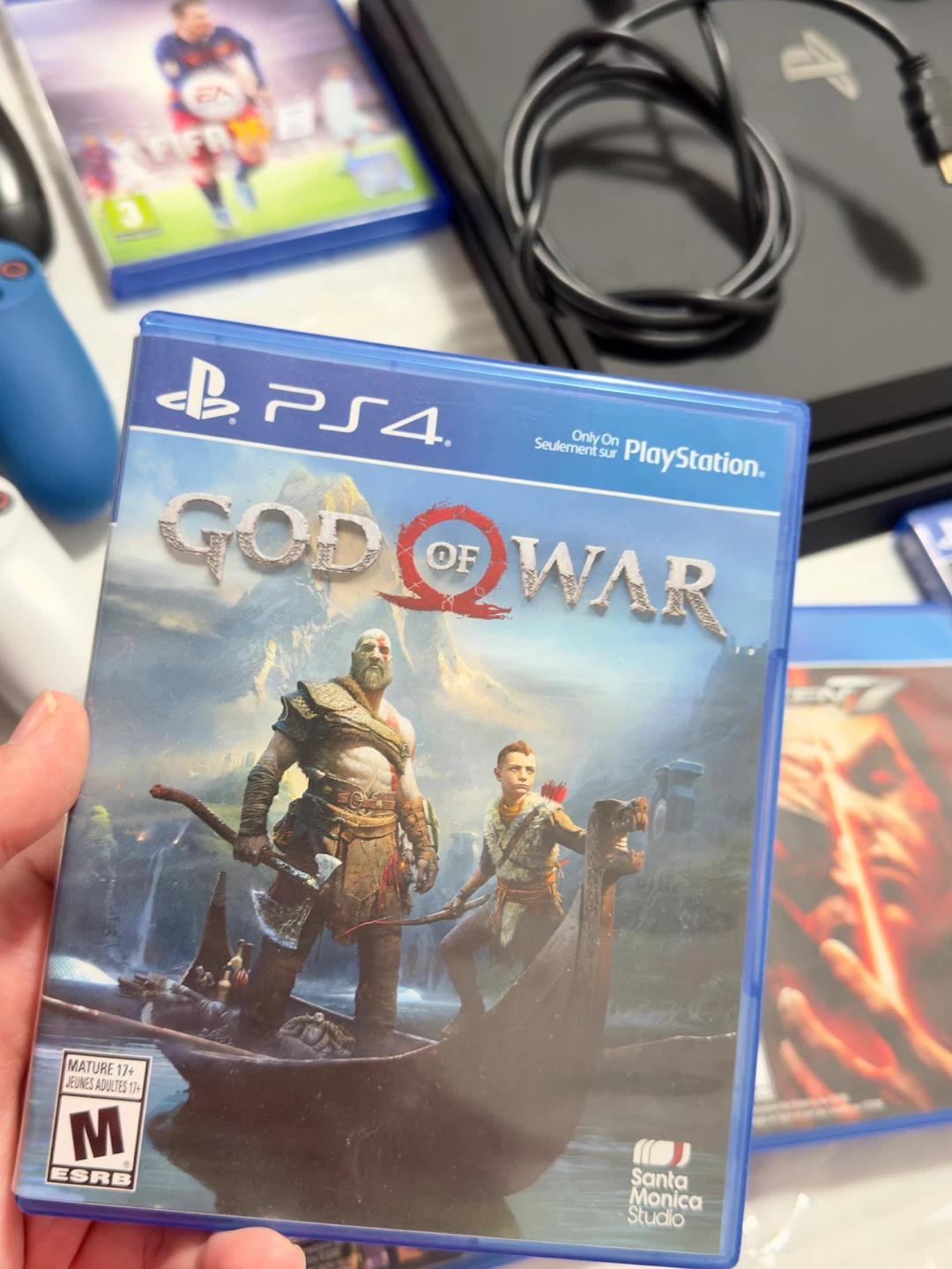 PlayStation 4 Pro with Games and Controllers - photo 3