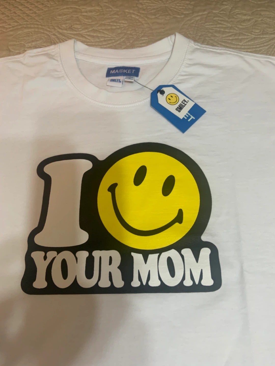 New MARKET x Smiley 'I ❤️ Your Mom' Tee - L - photo 3