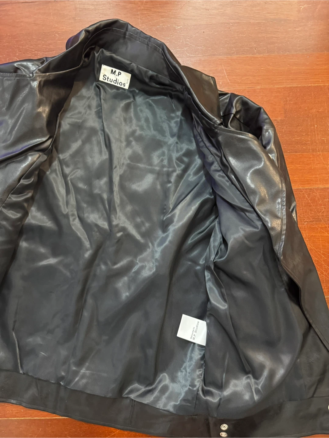M.P. Studios Black Leather Jacket - photo 4