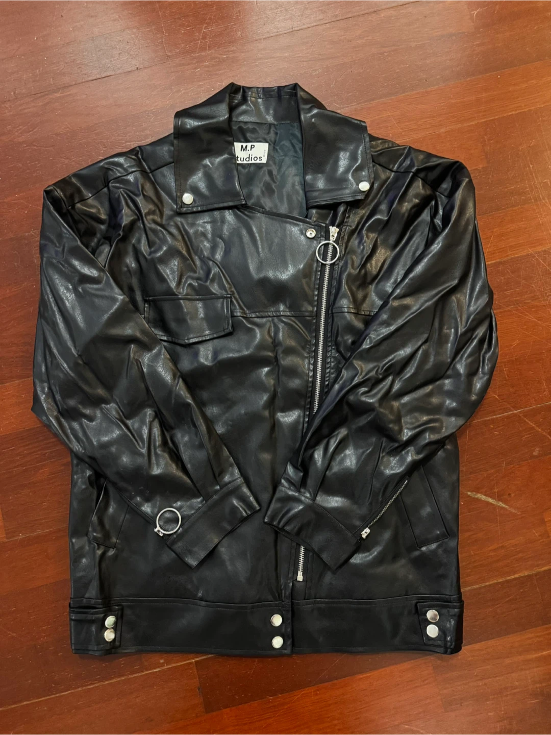 M.P. Studios Black Leather Jacket - photo 2