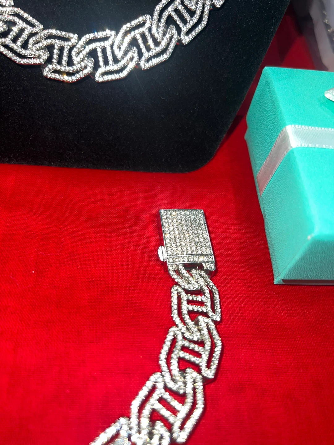 Cuban Link Necklace and Bracelet Set - photo 4