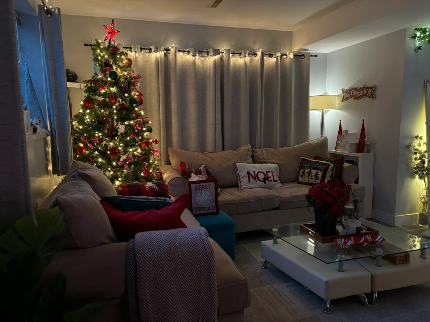 Beige couch