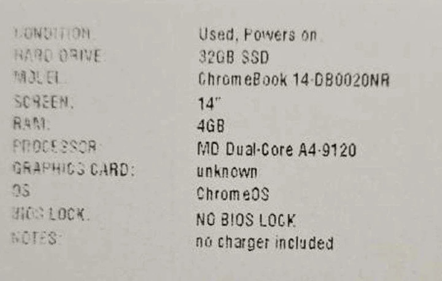 HP Chromebook 14 - 32GB SSD, 4GB RAM - photo 4