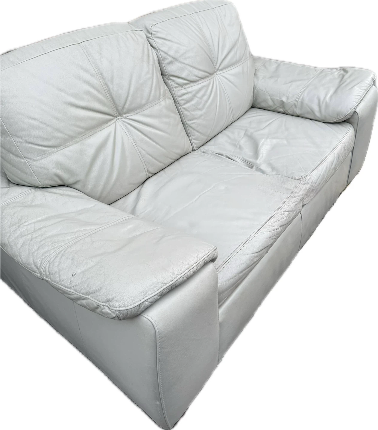 White Leather Sofa