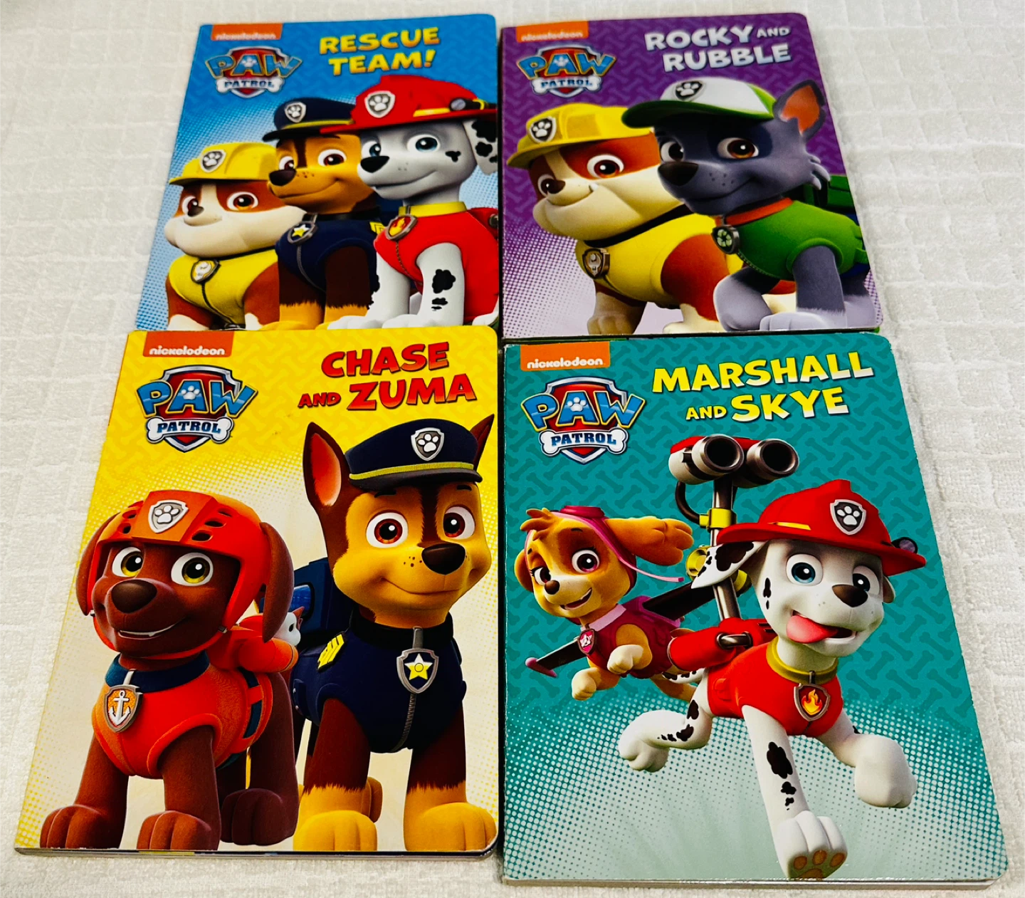 Set of 4 PAW PATROL board books…
