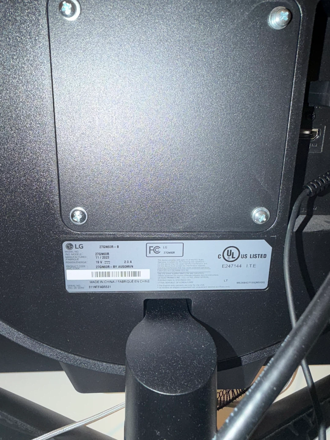 2 27” lg gaming monitors - photo 4