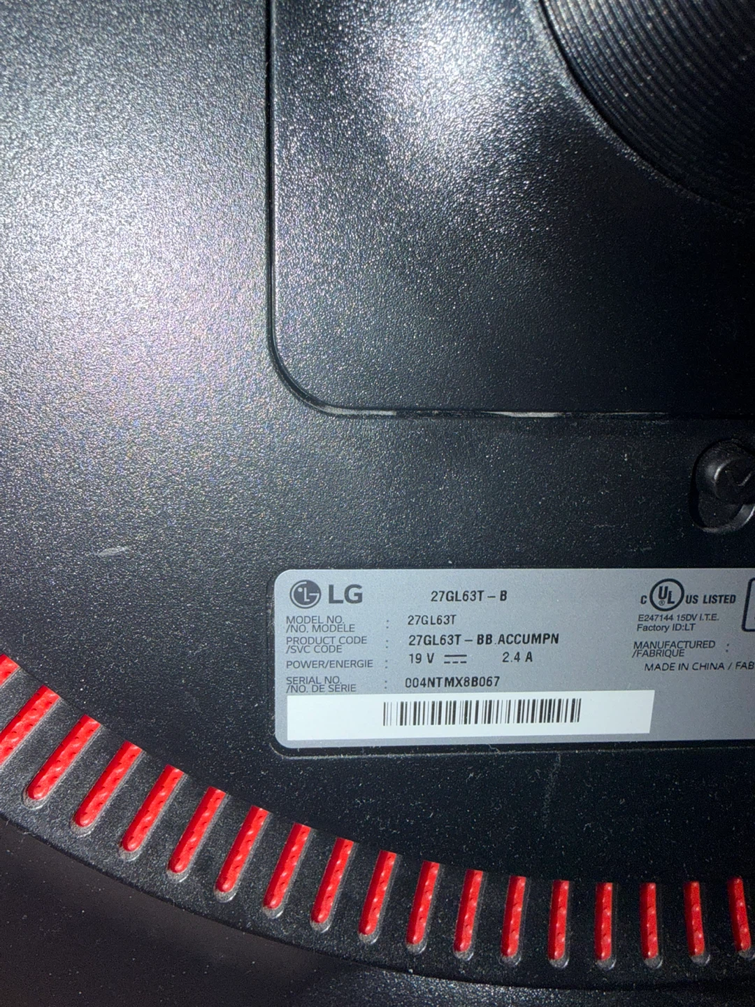 2 27” lg gaming monitors - photo 3