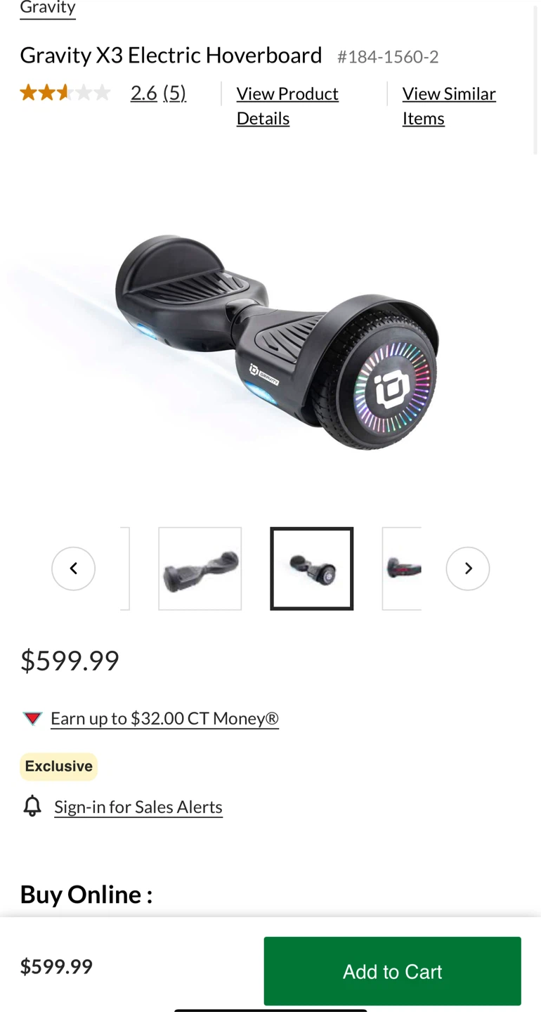 Gravity X3 Electric Hoverboard - New!