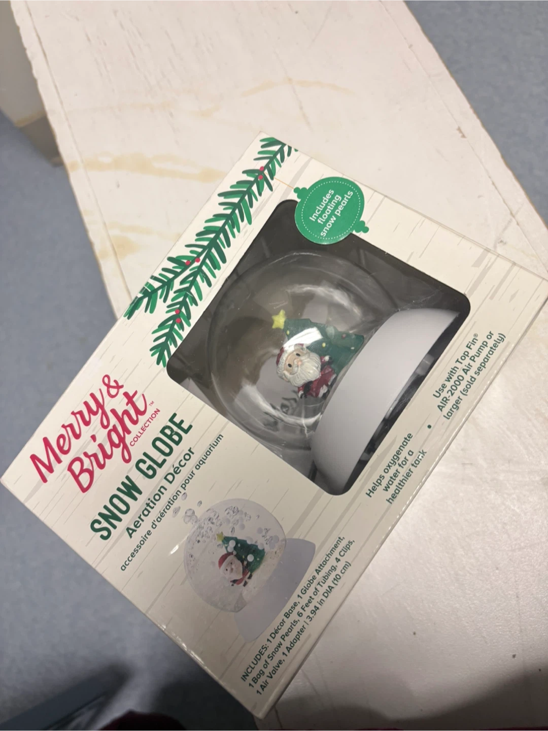 Merry & Bright Snow Globe Aeration Décor - New in Box!