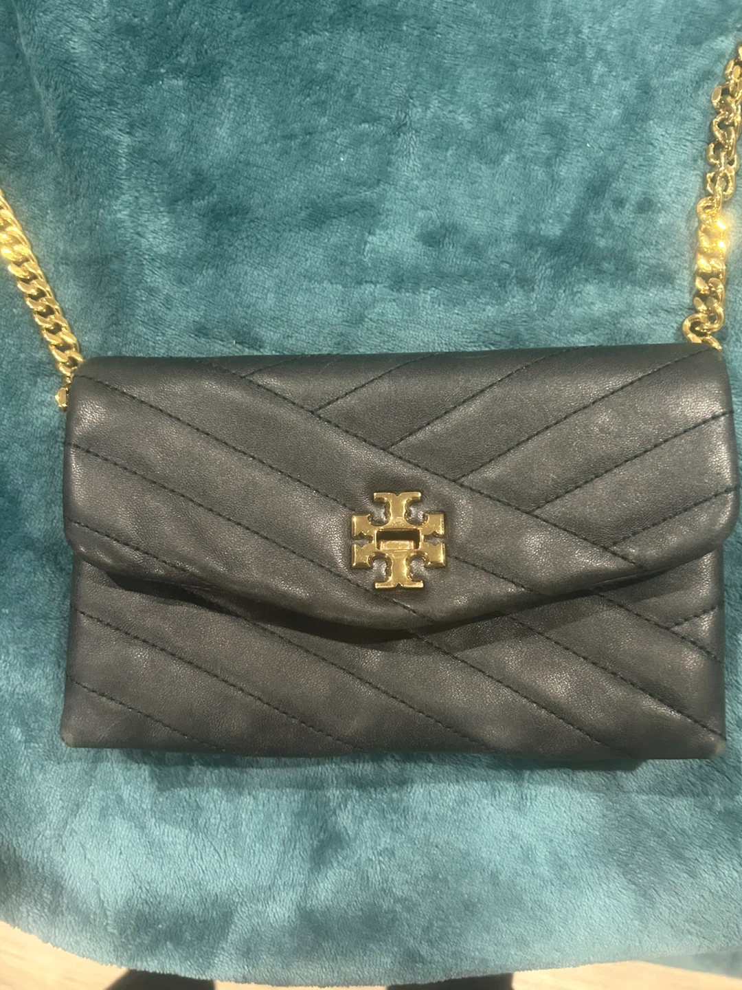 Tory Burch Black Quilted Chain Shoulder Bag