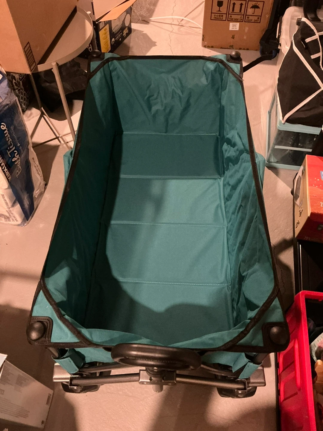 Yardlab Teal Collapsible Wagon