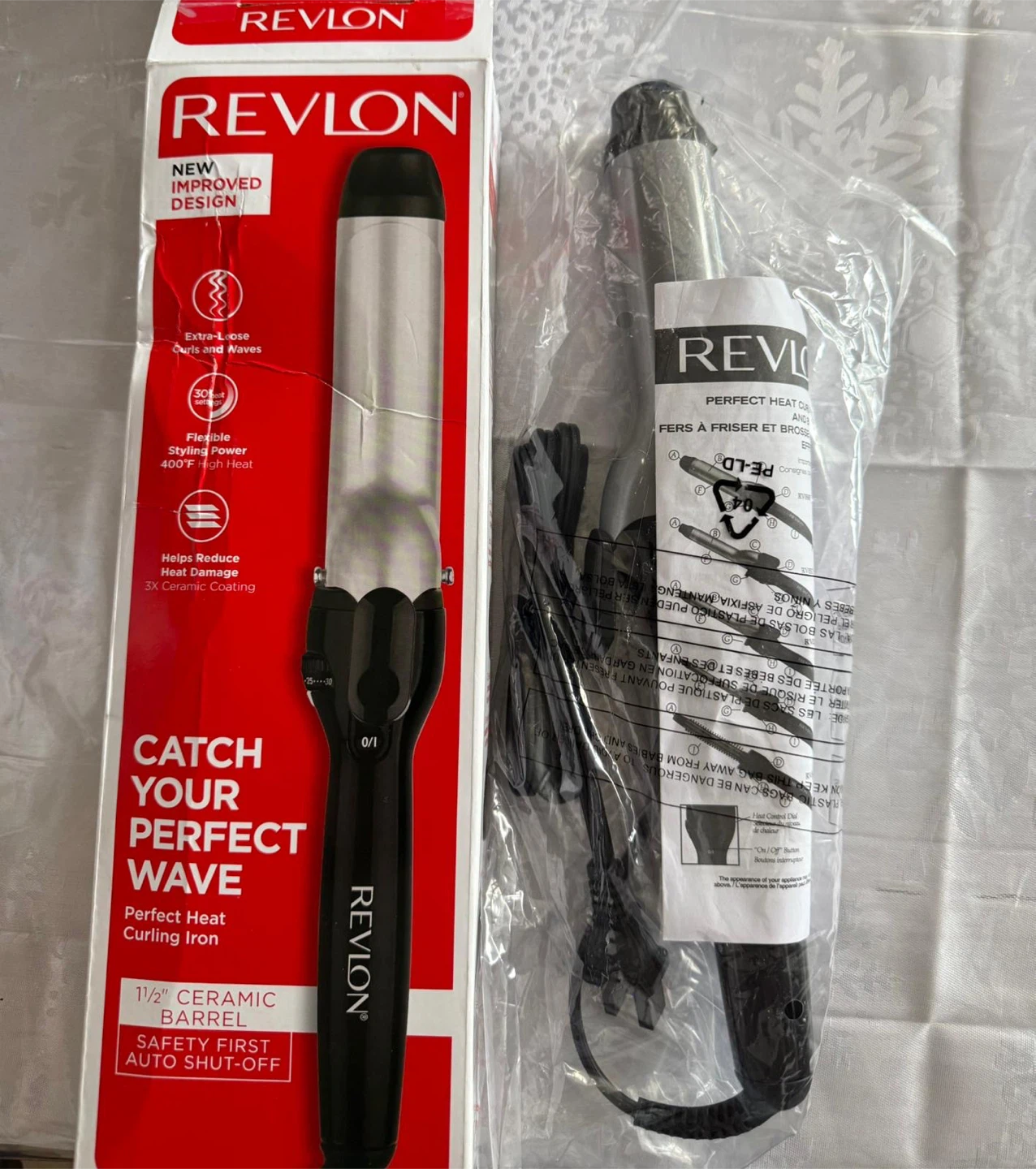 Revlon Perfect Heat 1 1/2-inch Curling Iron - Grey - photo 3