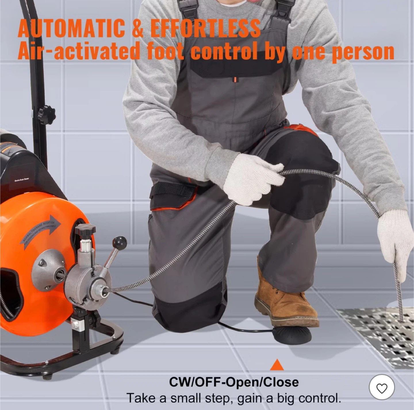VEVOR 50/75/100 Foot Electric Drain Cleaner - NEW - photo 3