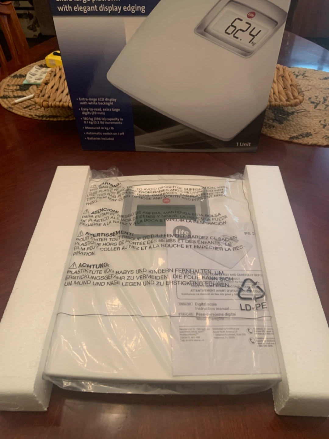 Life Digital Scale XL - New in Box! - photo 3