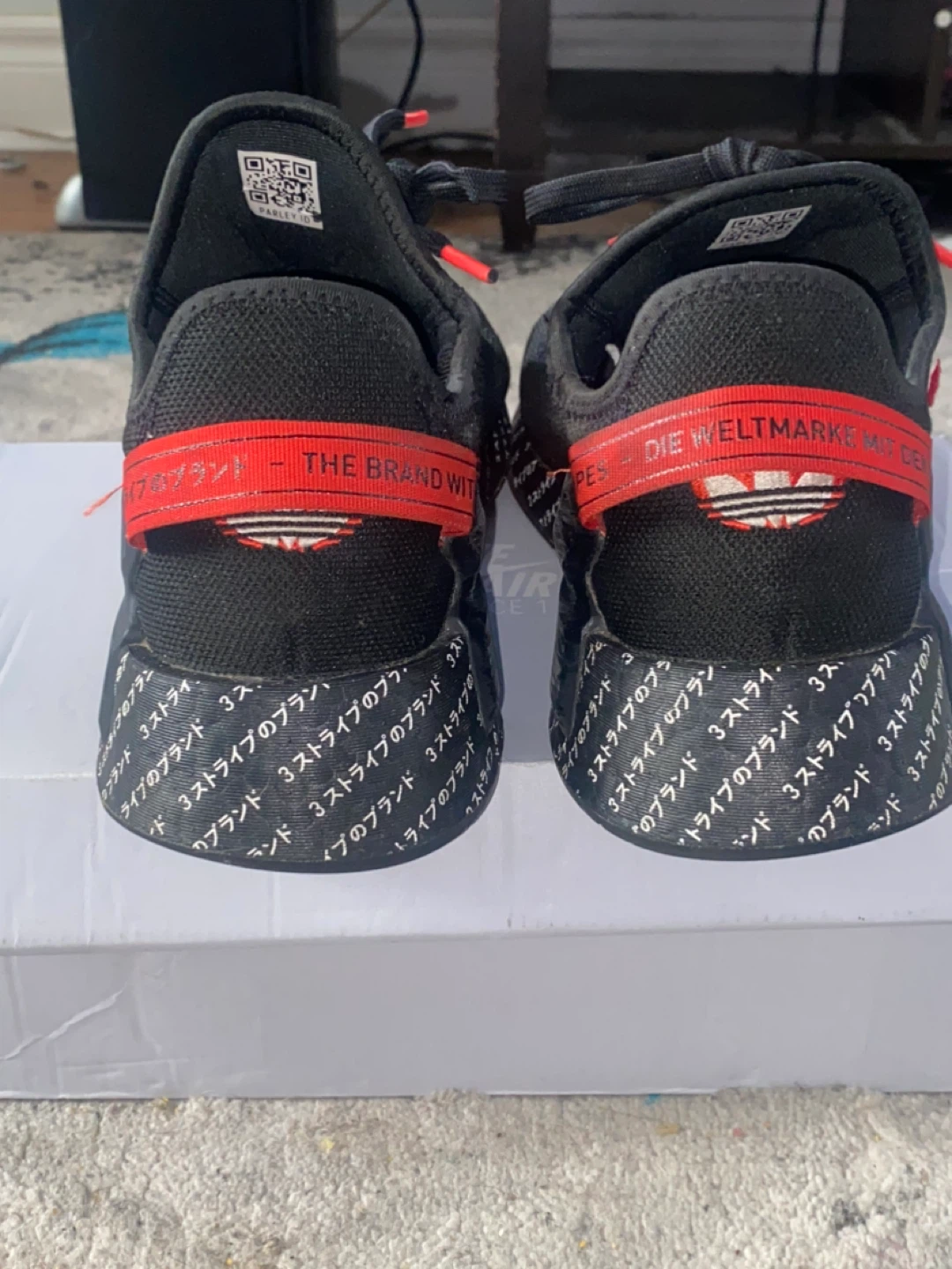 Adidas NMD R1 Black/Red Shoes - photo 2