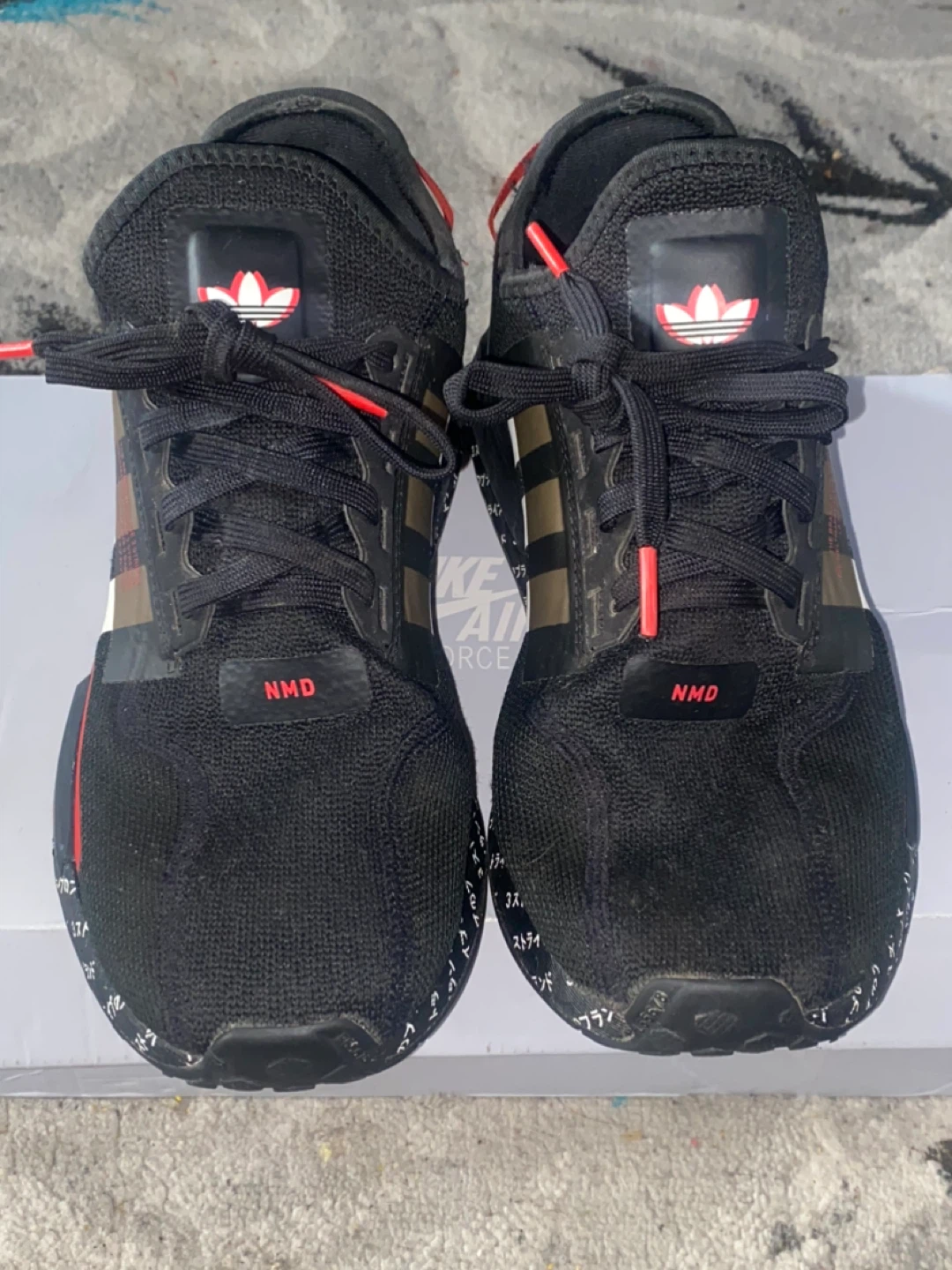 Adidas NMD R1 Black/Red Shoes - photo 3