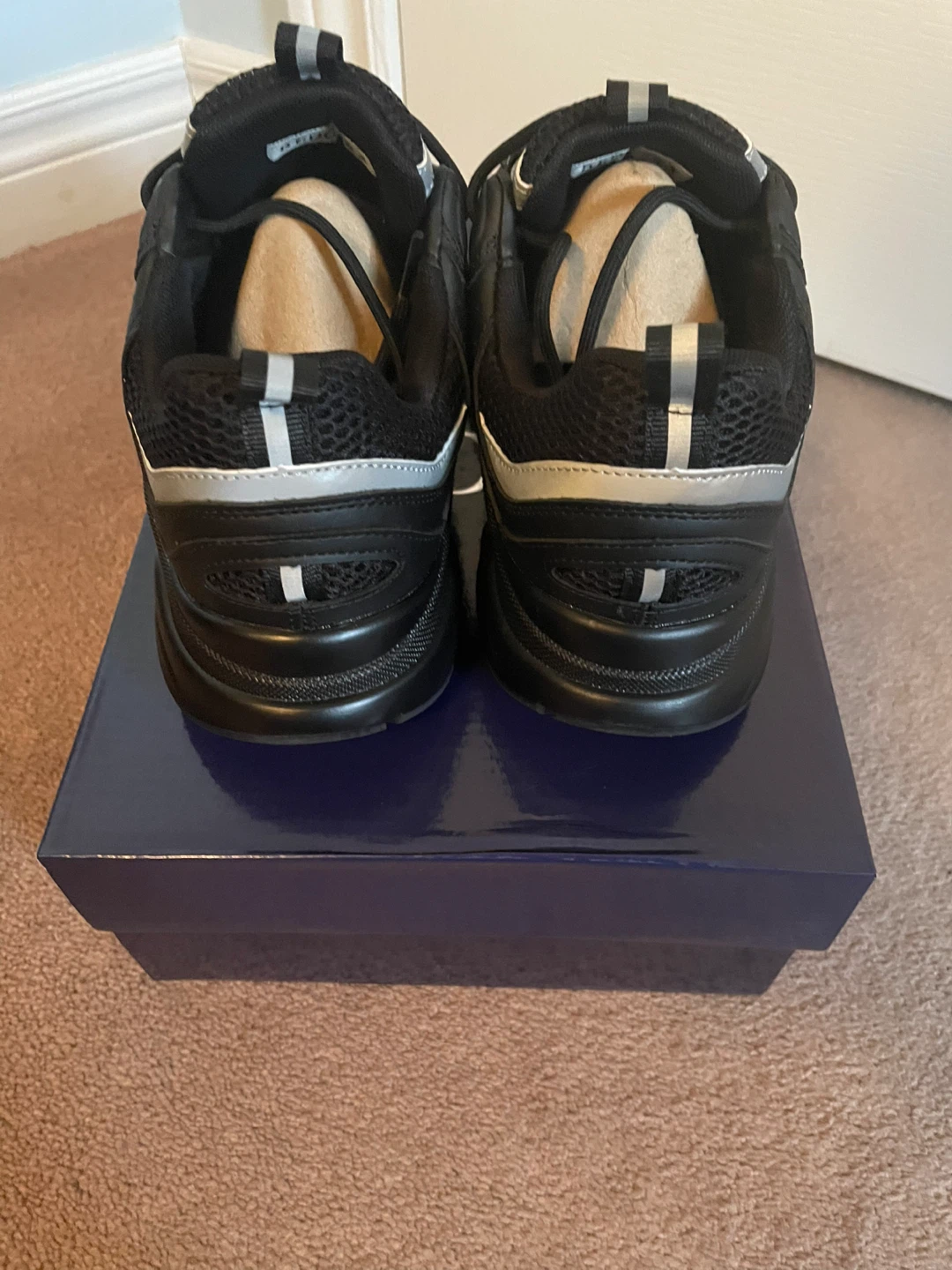 Dior Men's B22 Black Reflective Sneakers - photo 3