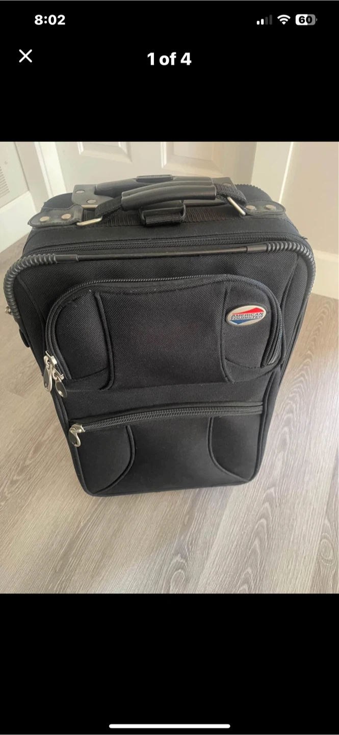 American Tourister Black Carry-On Suitcase