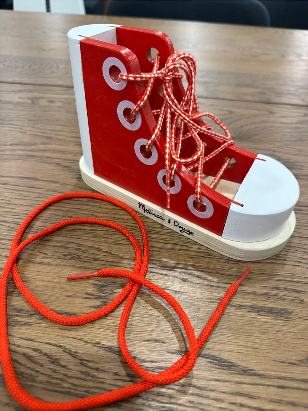 Melissa & Doug Wooden Lacing Sneaker