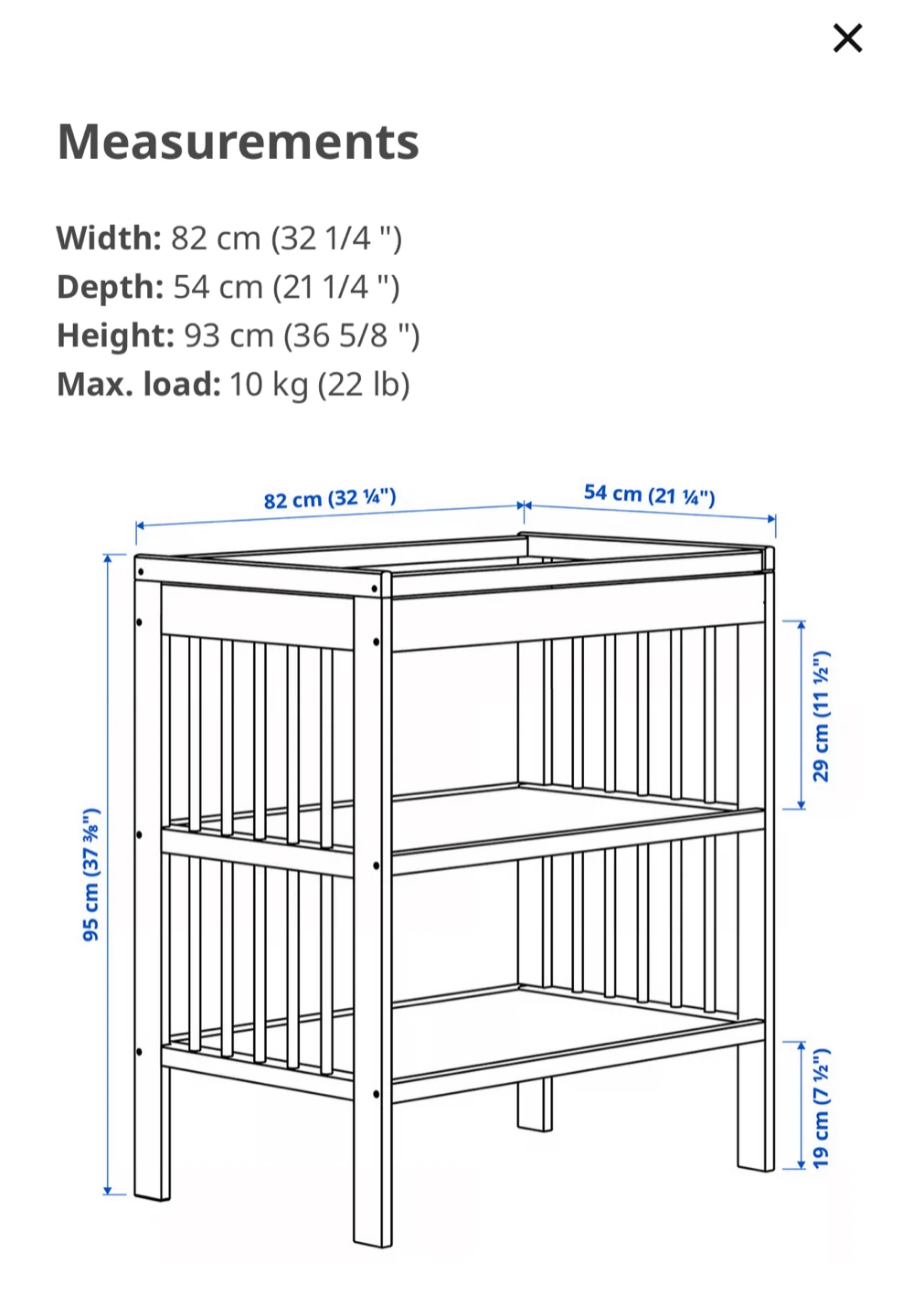 IKEA SNIGLAR Changing Table - photo 2
