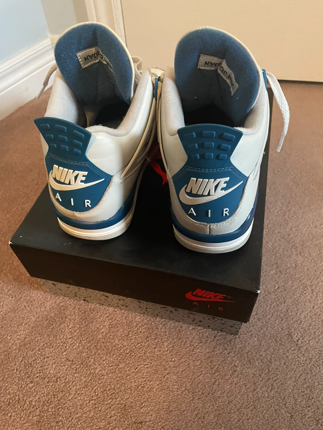 Authentic Nike Air Jordan 4 Retro Military Blue - photo 3