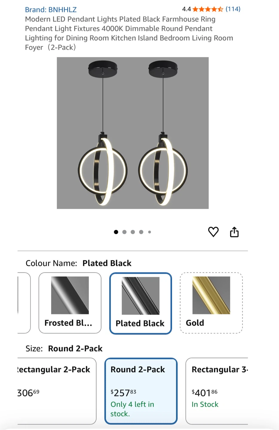 BNHHLZ Modern LED Pendant Lights - New in Box!