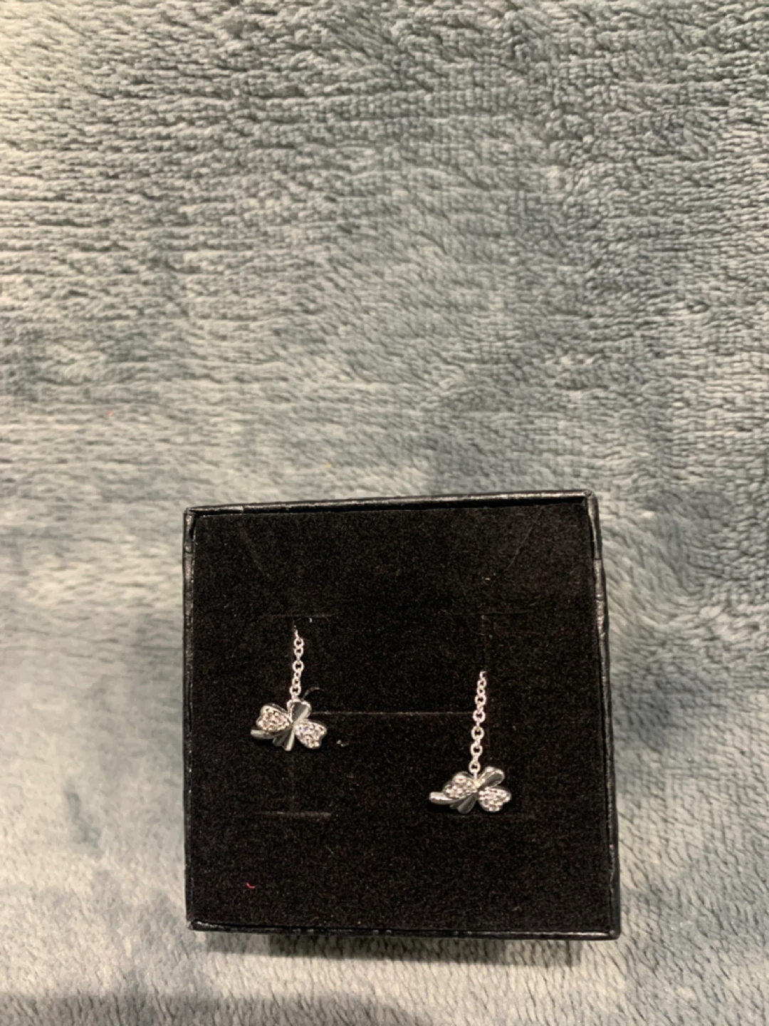 Silver 925 Clover Earrings
