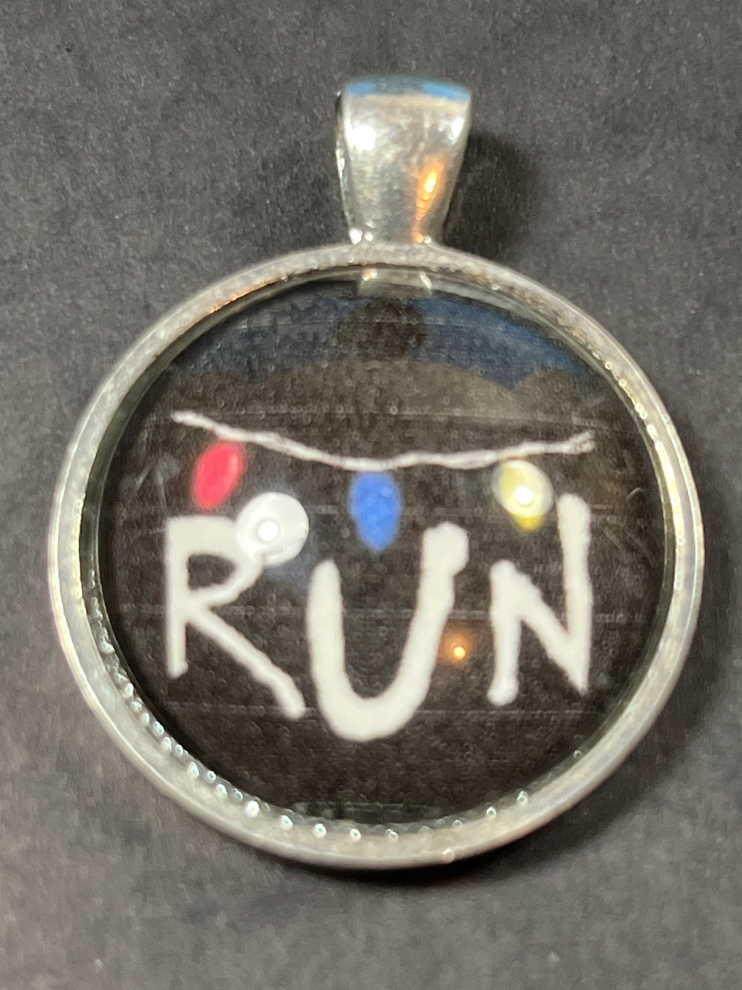 Stranger Things RUN Pendant Necklace