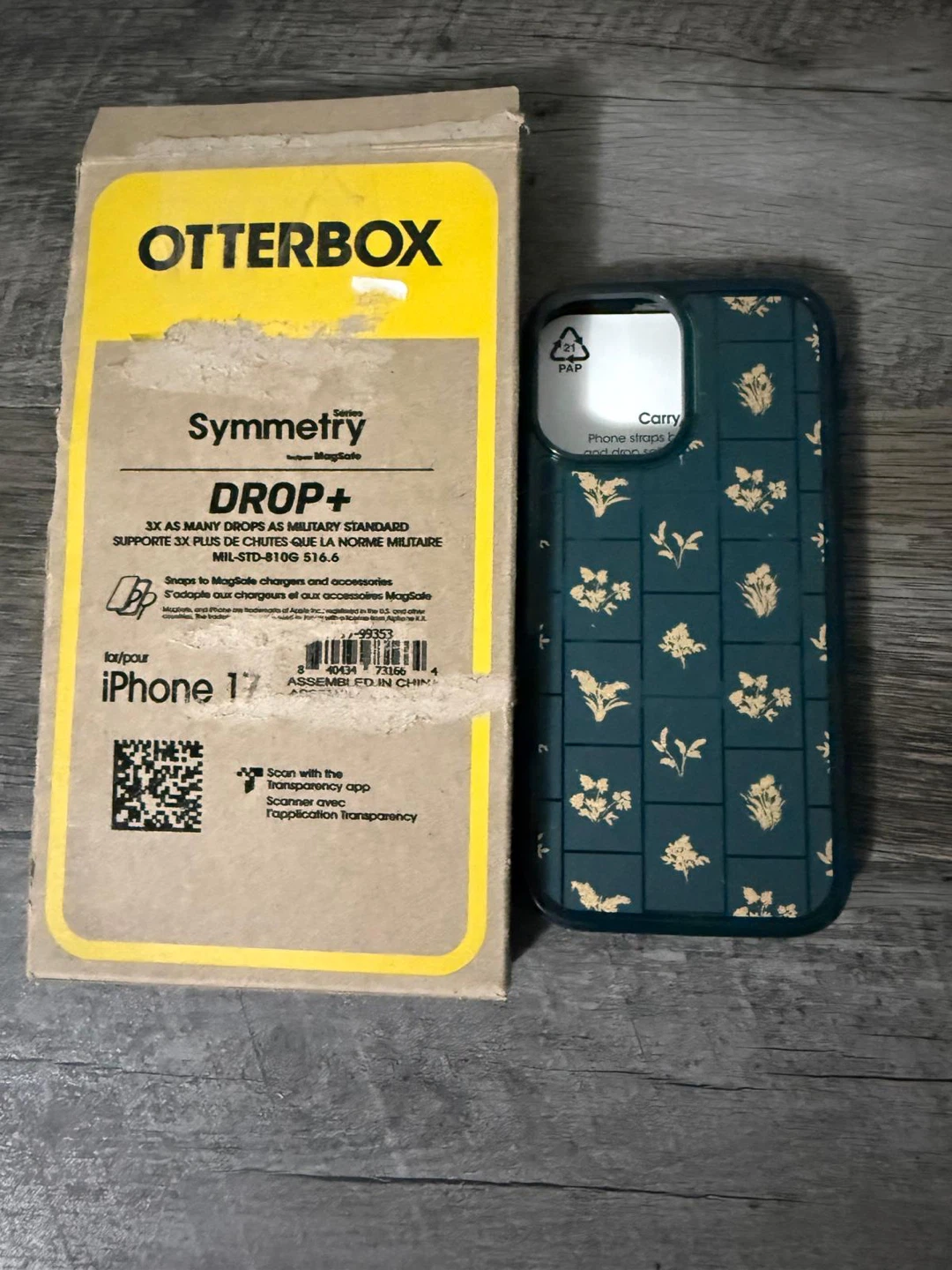 Otterbox iPhone 17 Symmetry Case - Golden Bloom Green - photo 3