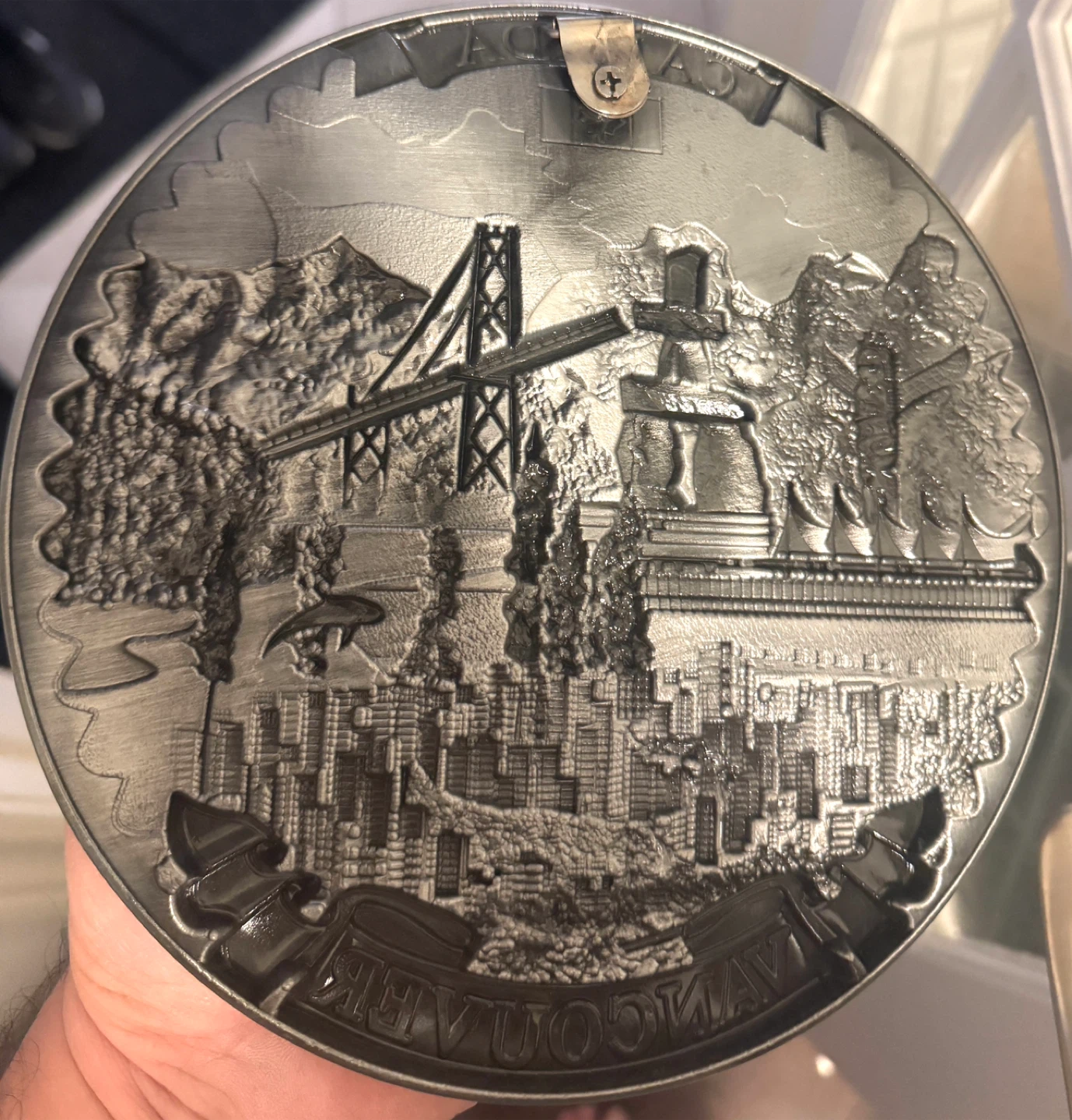 Wall Hanging Metal Plate - City Of Vancouver