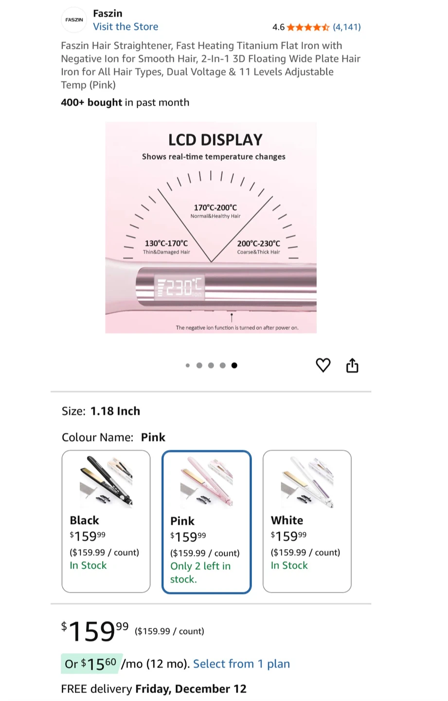 Faszin Hair Straightener - Diferent Color - photo 2