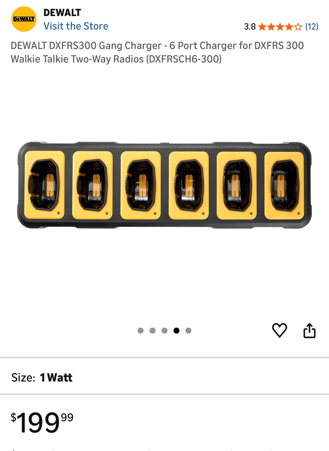 DEWALT DXFRS300 Gang Charger - 6 Port Charger