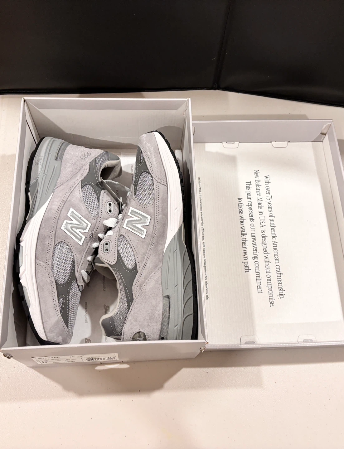 New Balance Sneakers -  US Mens 11 / Womens 11.5  - 993 Grey - photo 5