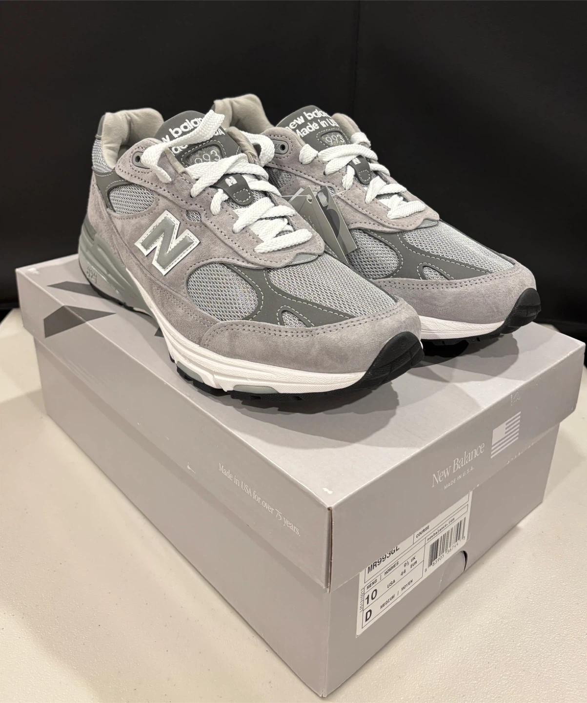 New Balance Sneakers -  US Mens 11 / Womens 11.5  - 993 Grey