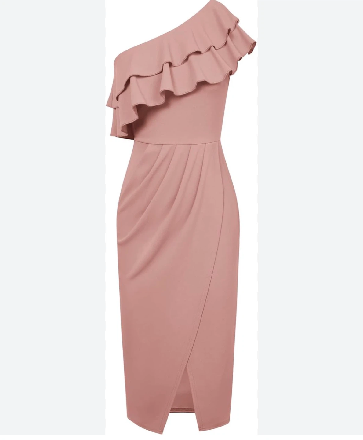 NEW! Grace Karin One Shoulder Ruffle Dress - Size XL