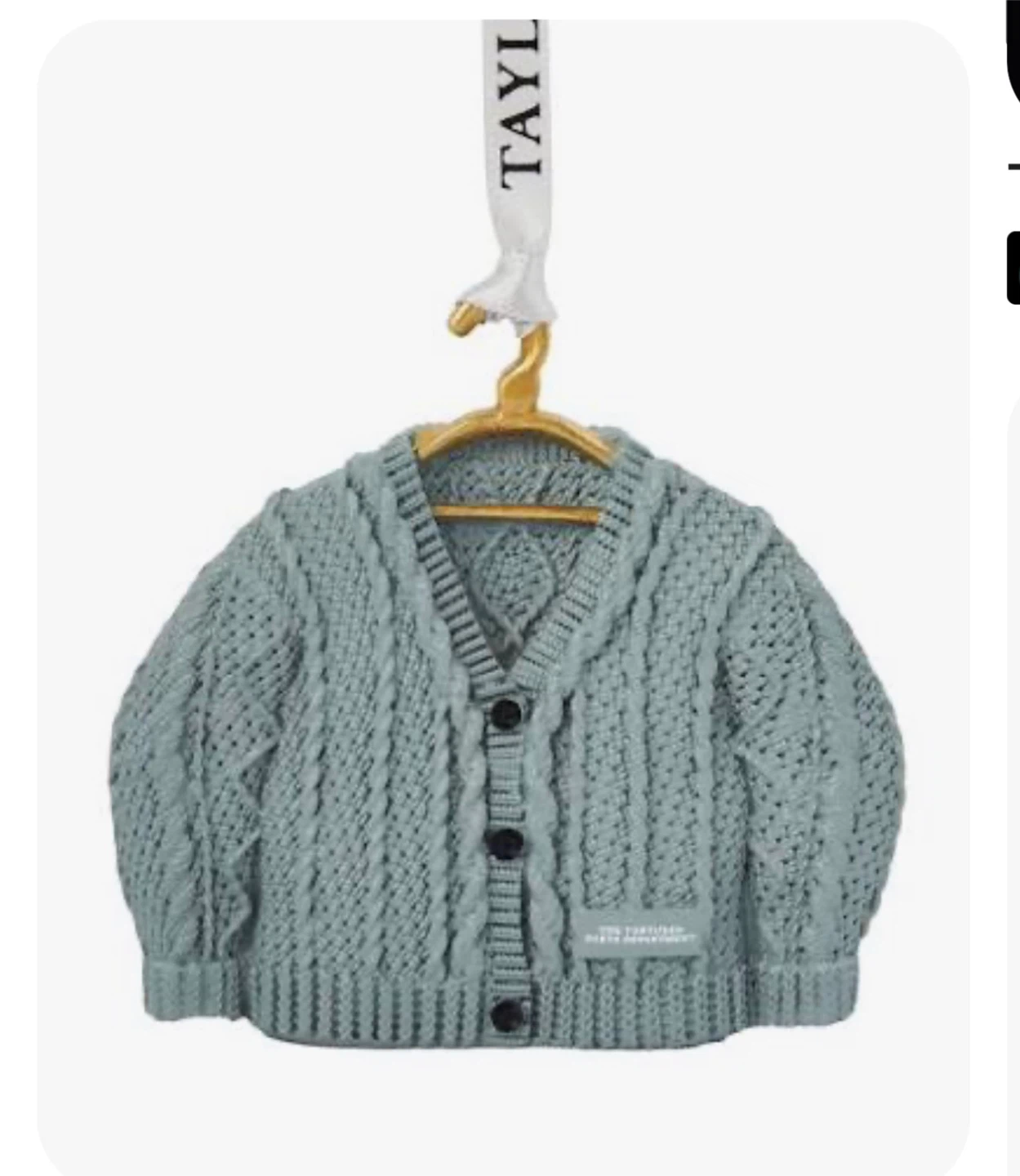 Taylor Swift Cardigan Ornament