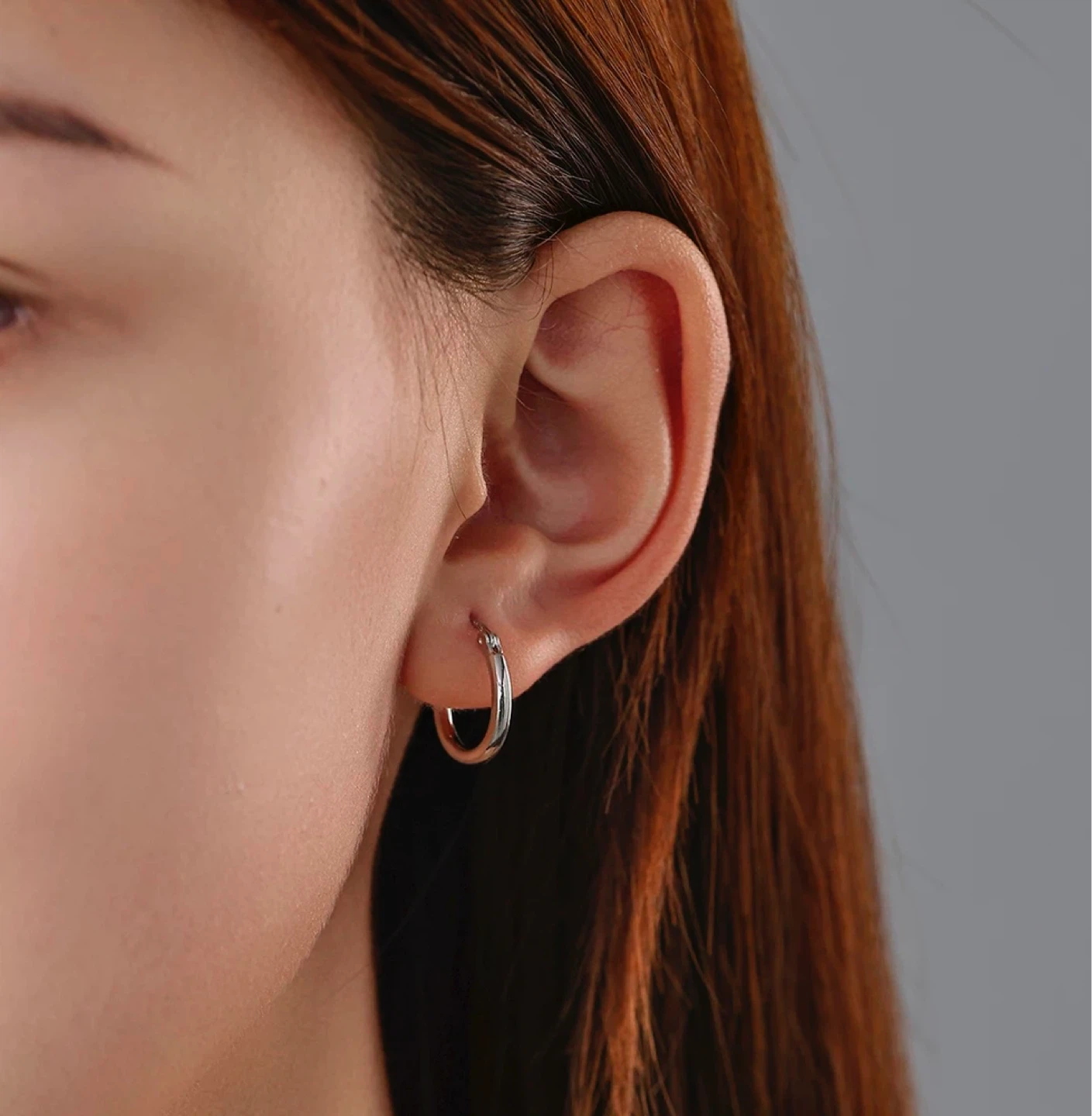Silver Hoop Earrings - Simple & Stylish - photo 2