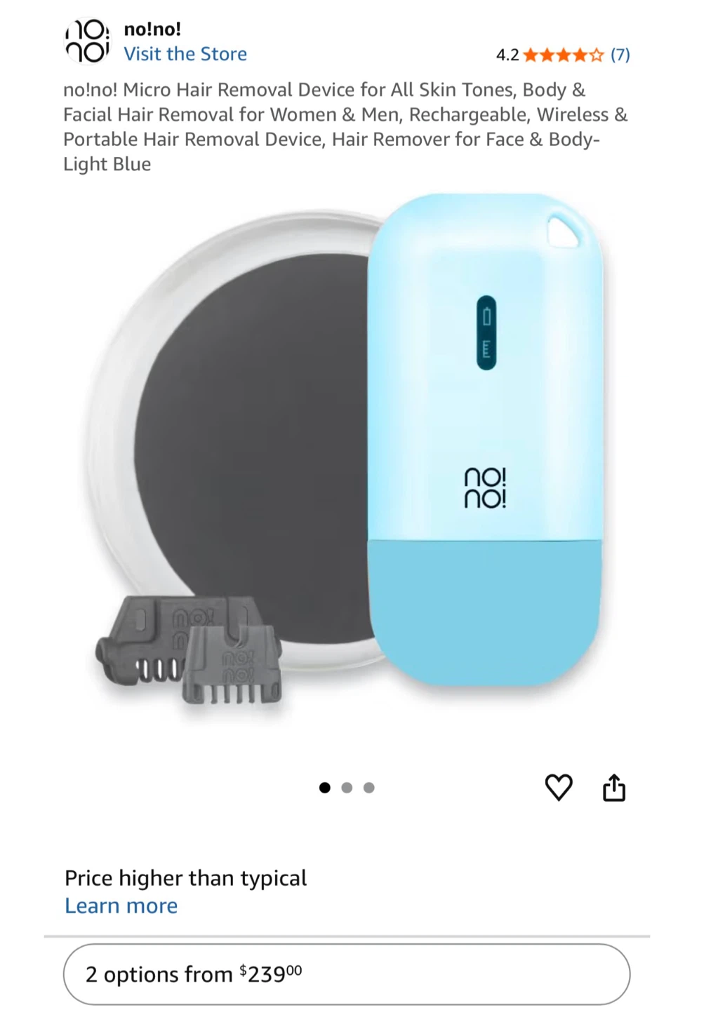 no!no! Micro Hair Removal Device - Light Blue
