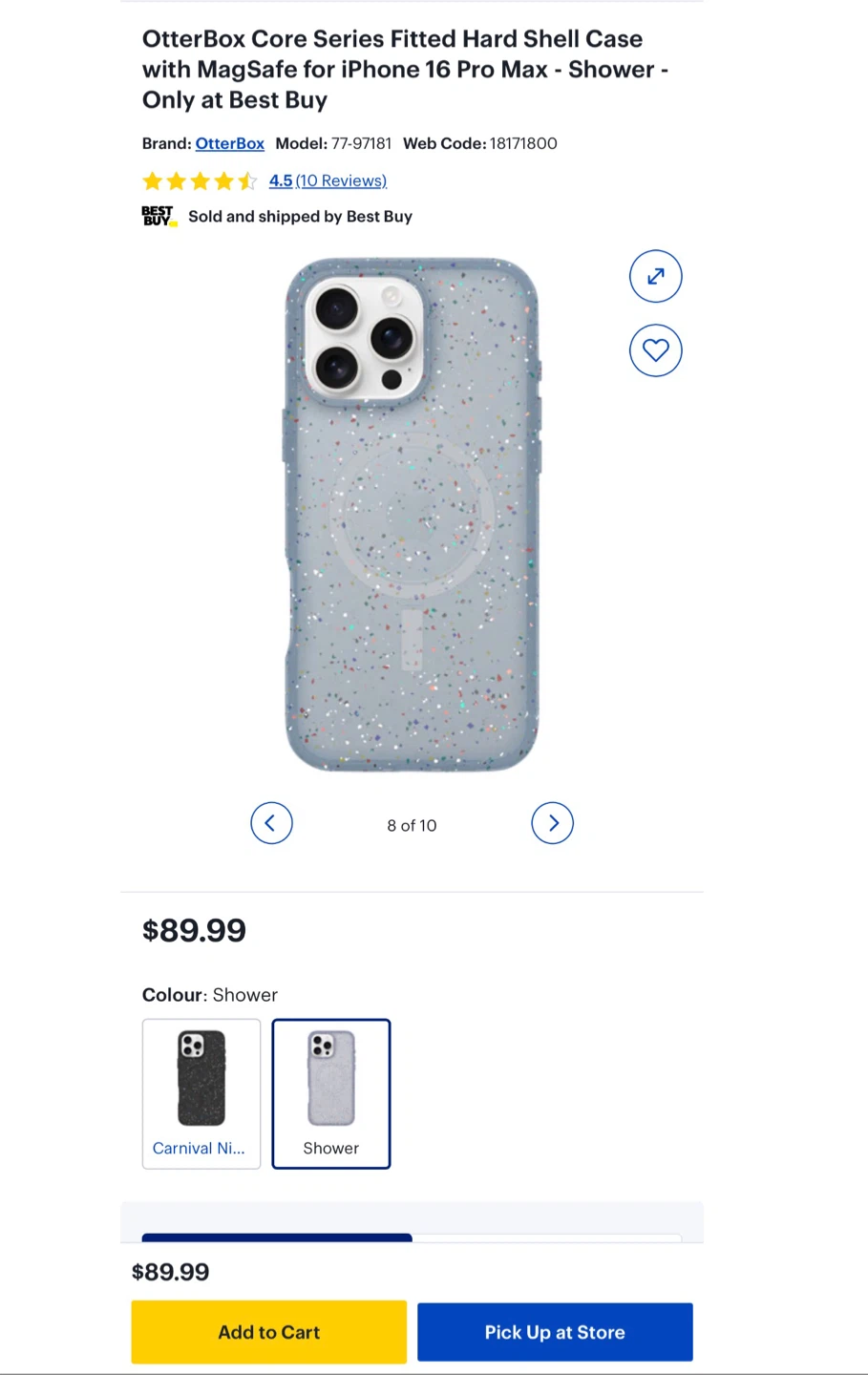 OtterBox Core Series iPhone 16 Pro Max Case - Shower