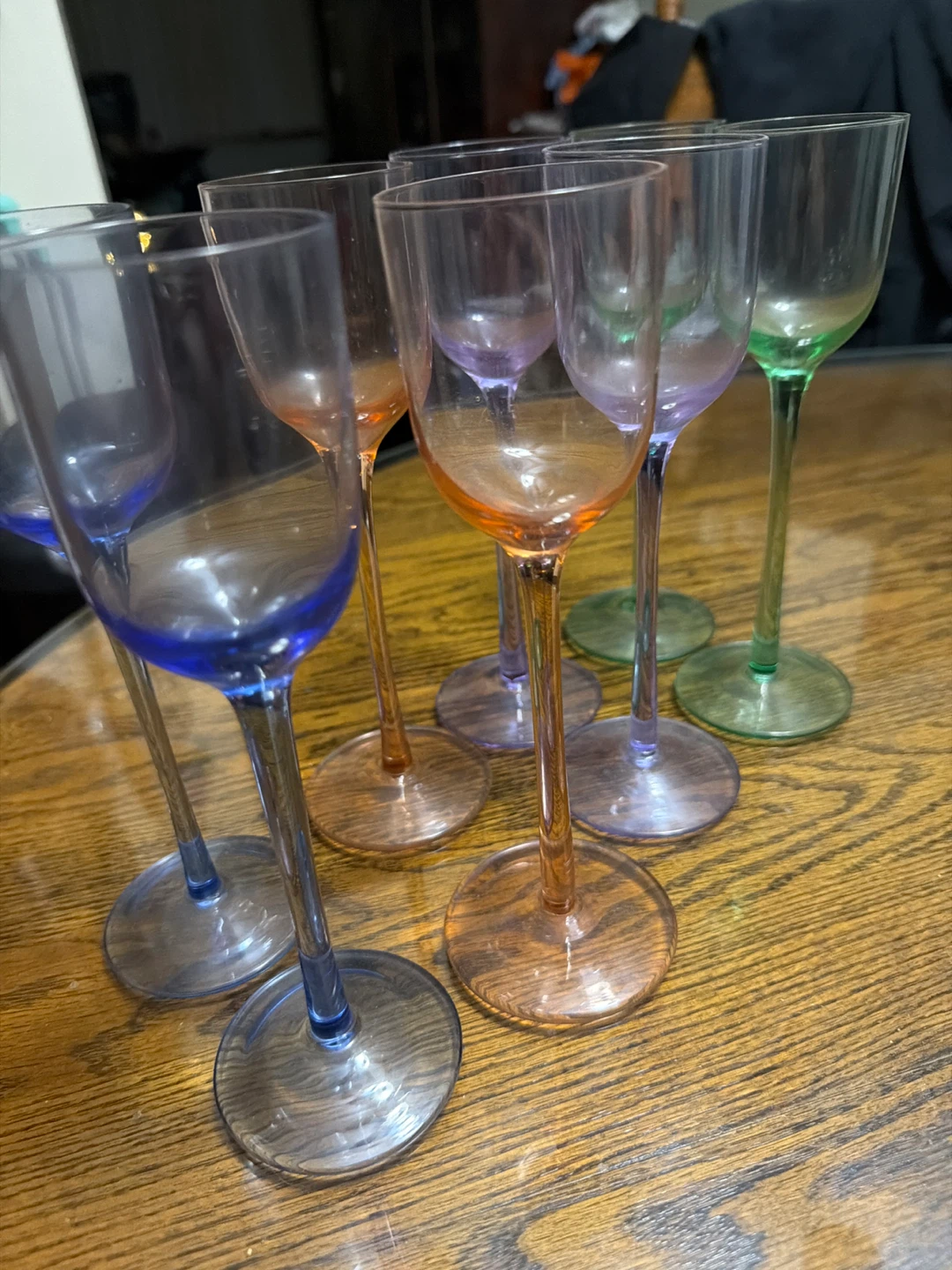 Colorful Wine Glasses - Set of 6