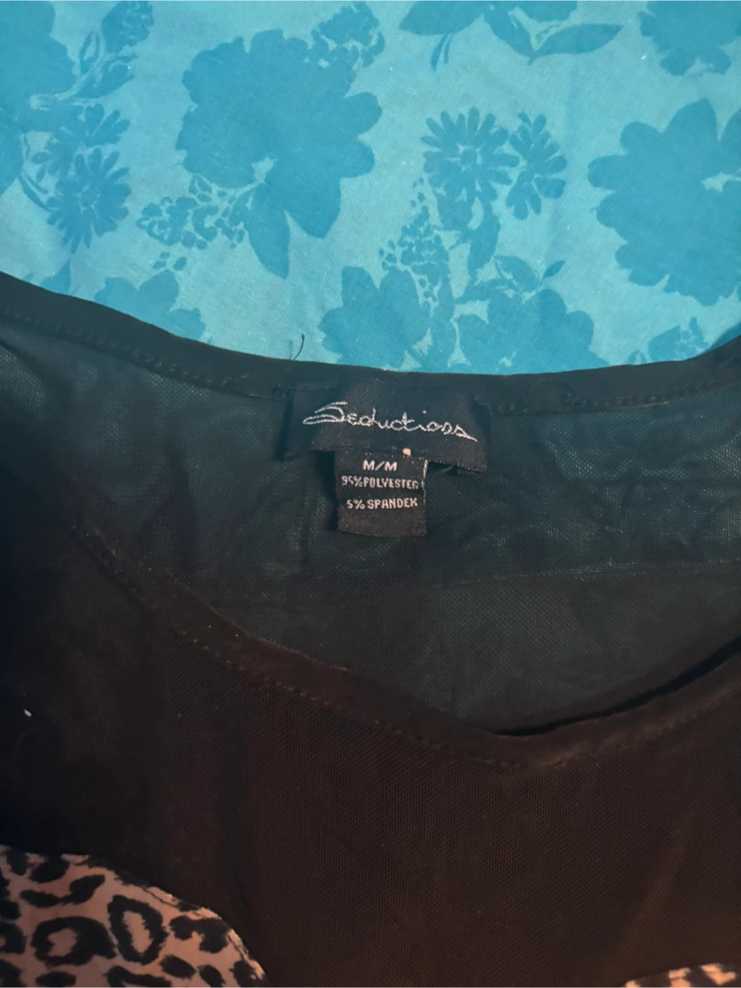 Seductionss Leopard Print Bodysuit - Size M - photo 2