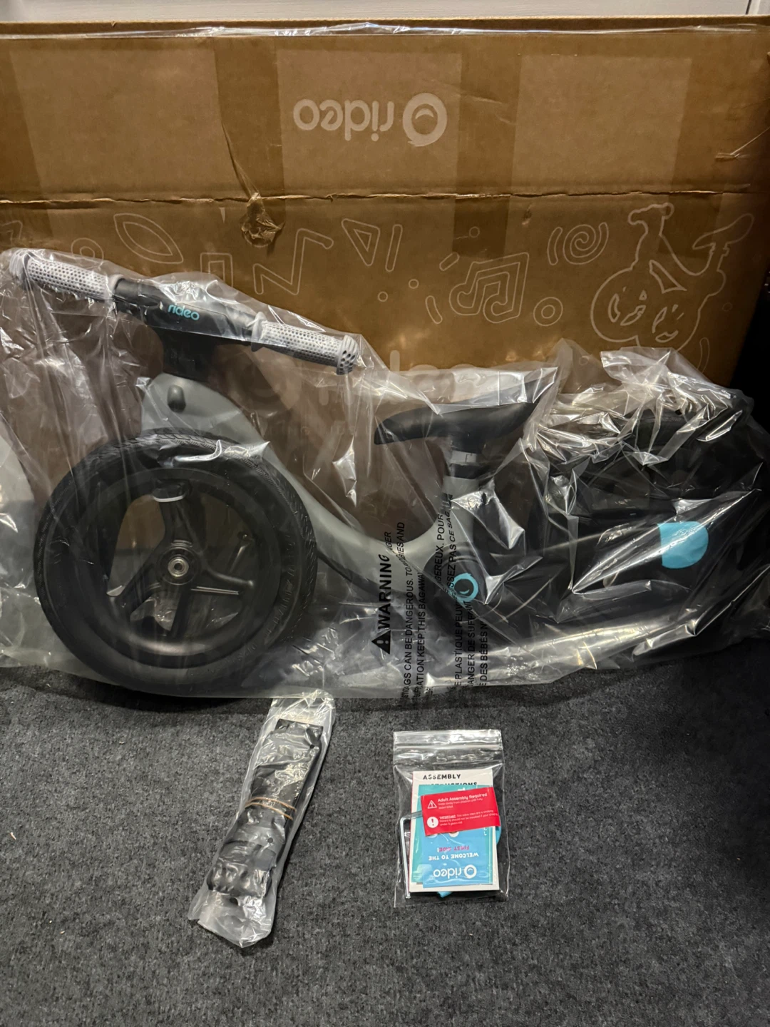 Rideo Folding Kids Balance Bike - Like New!