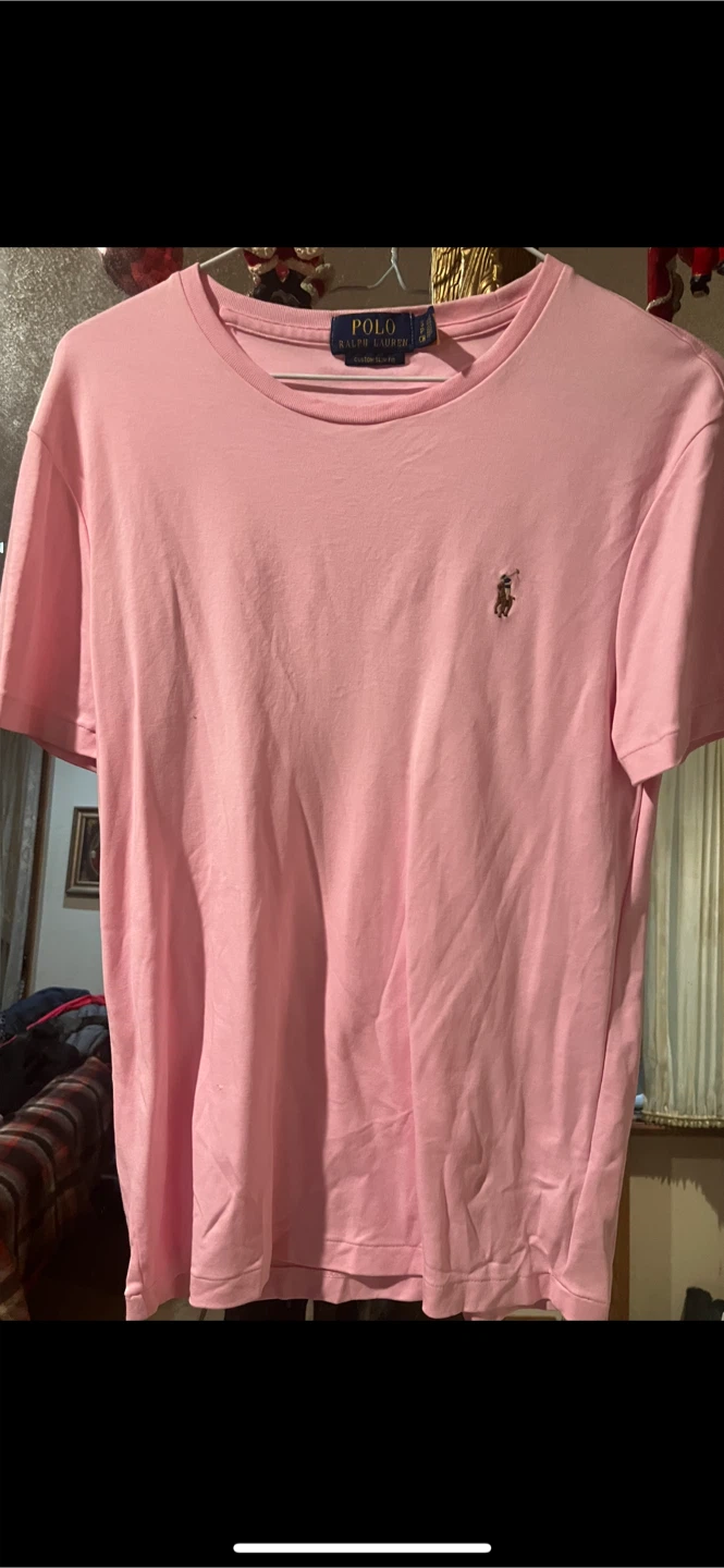 Polo Ralph Lauren Pink Custom Fit T-Shirt
