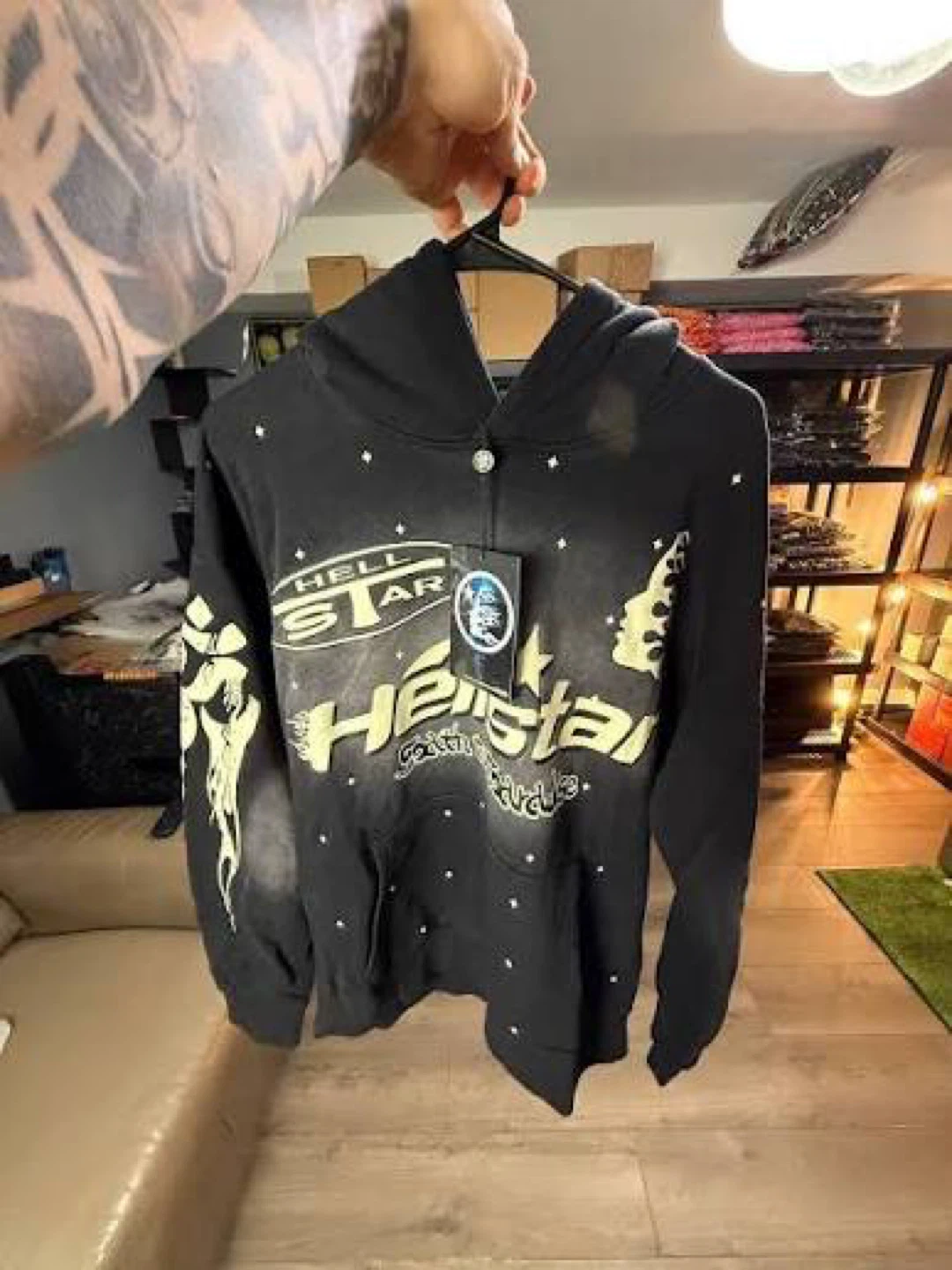 Hellstar Hoodie - Black Xl