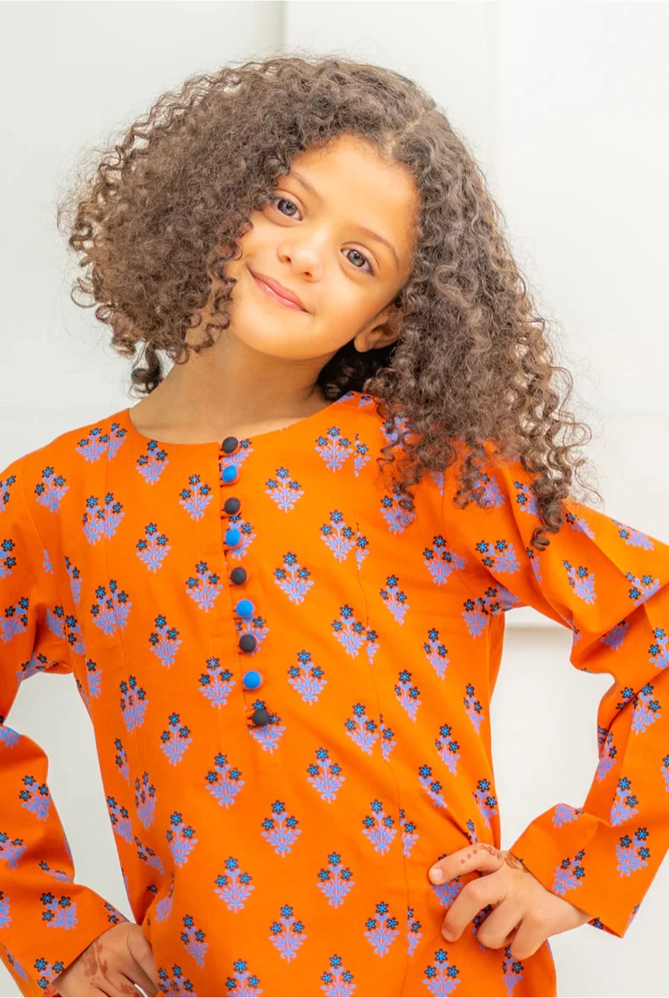Kids Orange Printed Outfit - Size 7-8 Years - photo 4